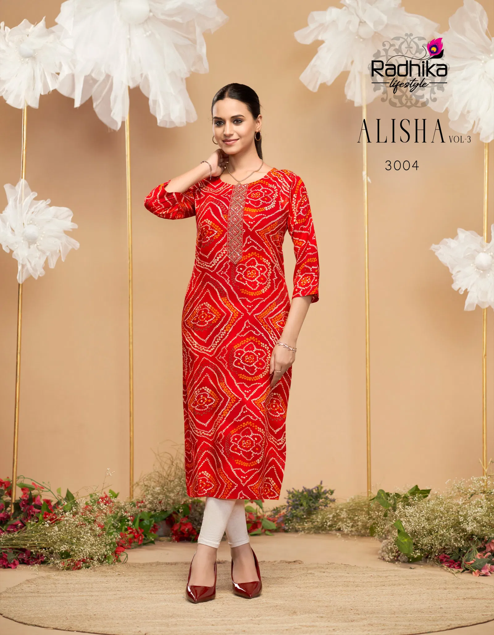 Alisha Vol 3 By Radhika Rayon Printed Kurti Wholesale Shop In Surat